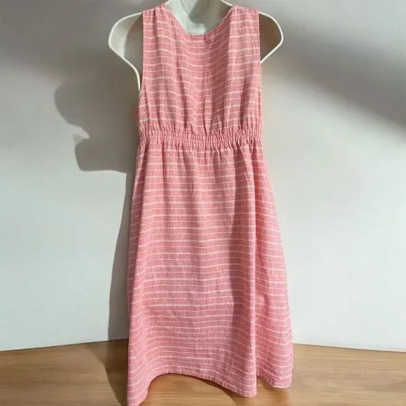 Patagonia Pink Striped Midi Dress - Picture 2 of 7